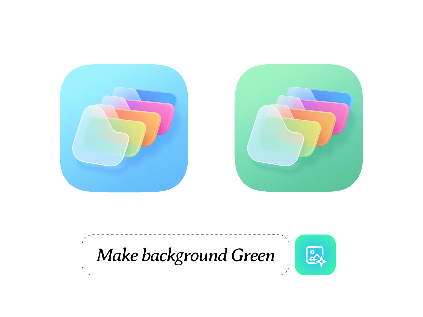 Make background Green - Change the background color with a simple prompt